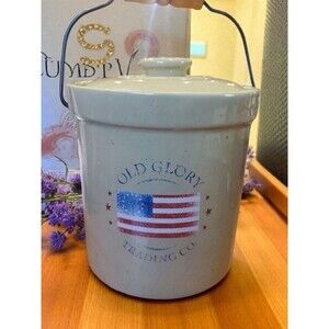 Old Glory Trading Co. Stoneware Crock Pail